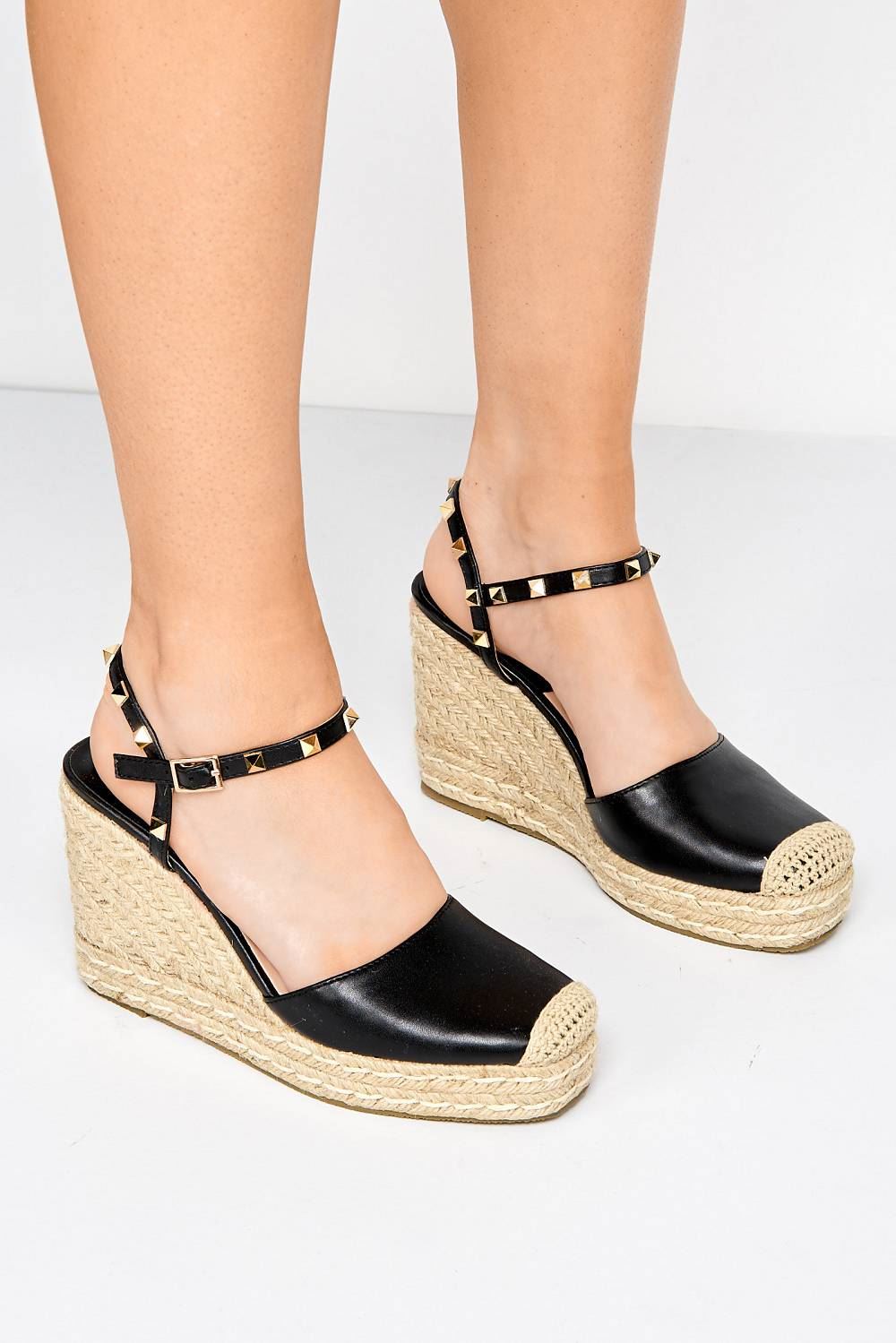 Studded deals wedge espadrilles